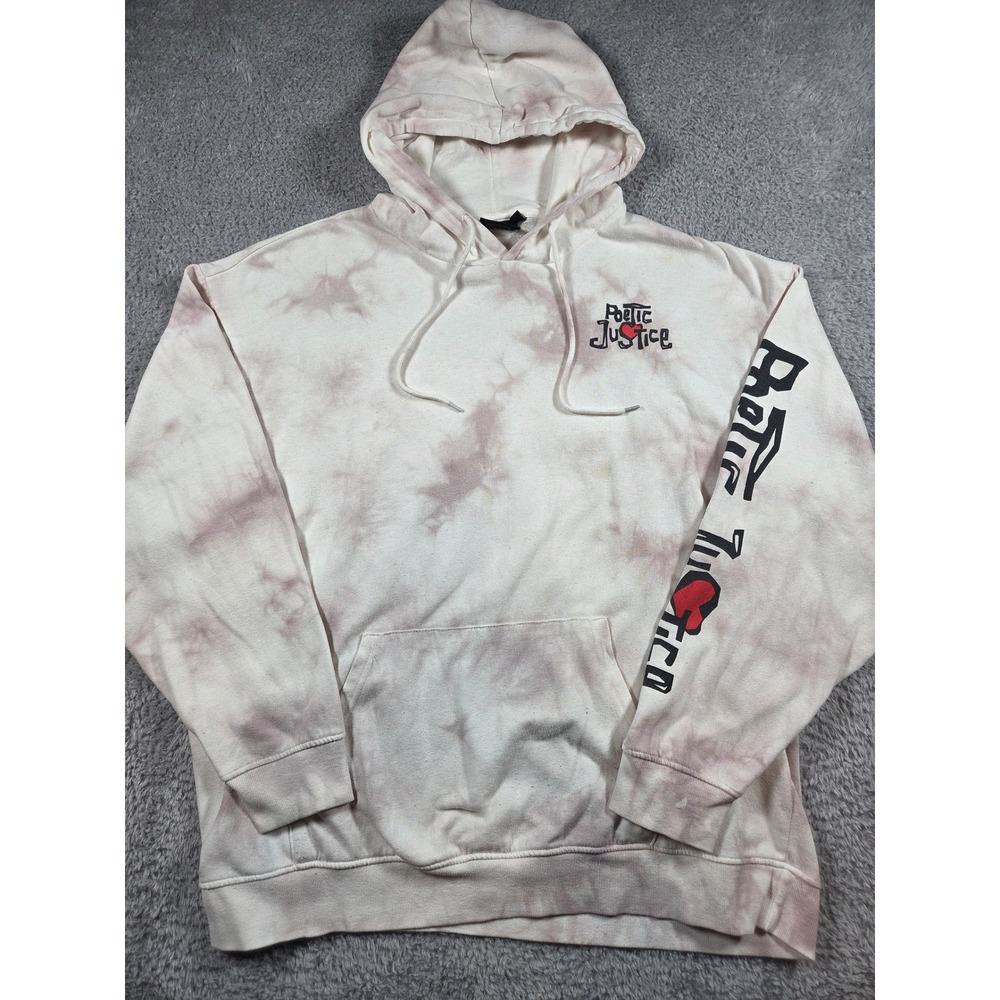Chemistry Poetic Justice Hoodie XL Tan Tie Dye Unisex Tupac Shakur 2Pac Graphic